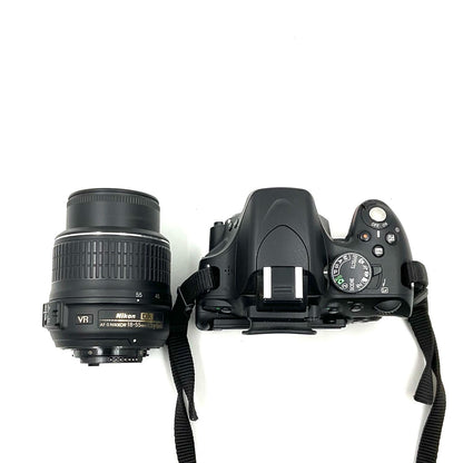 【全額返金保証】【最速発送】Nikon デジタル一眼 D5100 18-55 VR レンズキット ブラック 美品 動作確認済