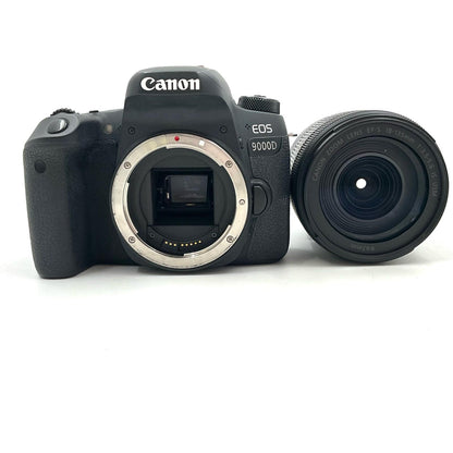 【全額返金保証】【最速発送】Canon デジタル一眼 EOS 9000D レンズキット EF-S18-135mm F3.5-5.6 IS USM ブラック 美品 動作確認済
