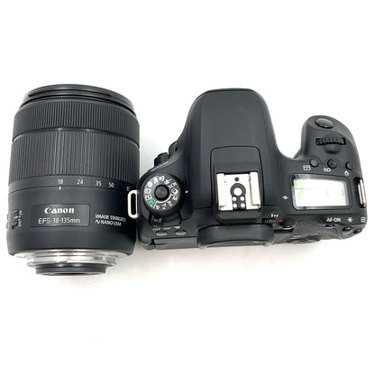 【全額返金保証】【最速発送】Canon デジタル一眼 EOS 9000D レンズキット EF-S18-135mm F3.5-5.6 IS USM ブラック 美品 動作確認済