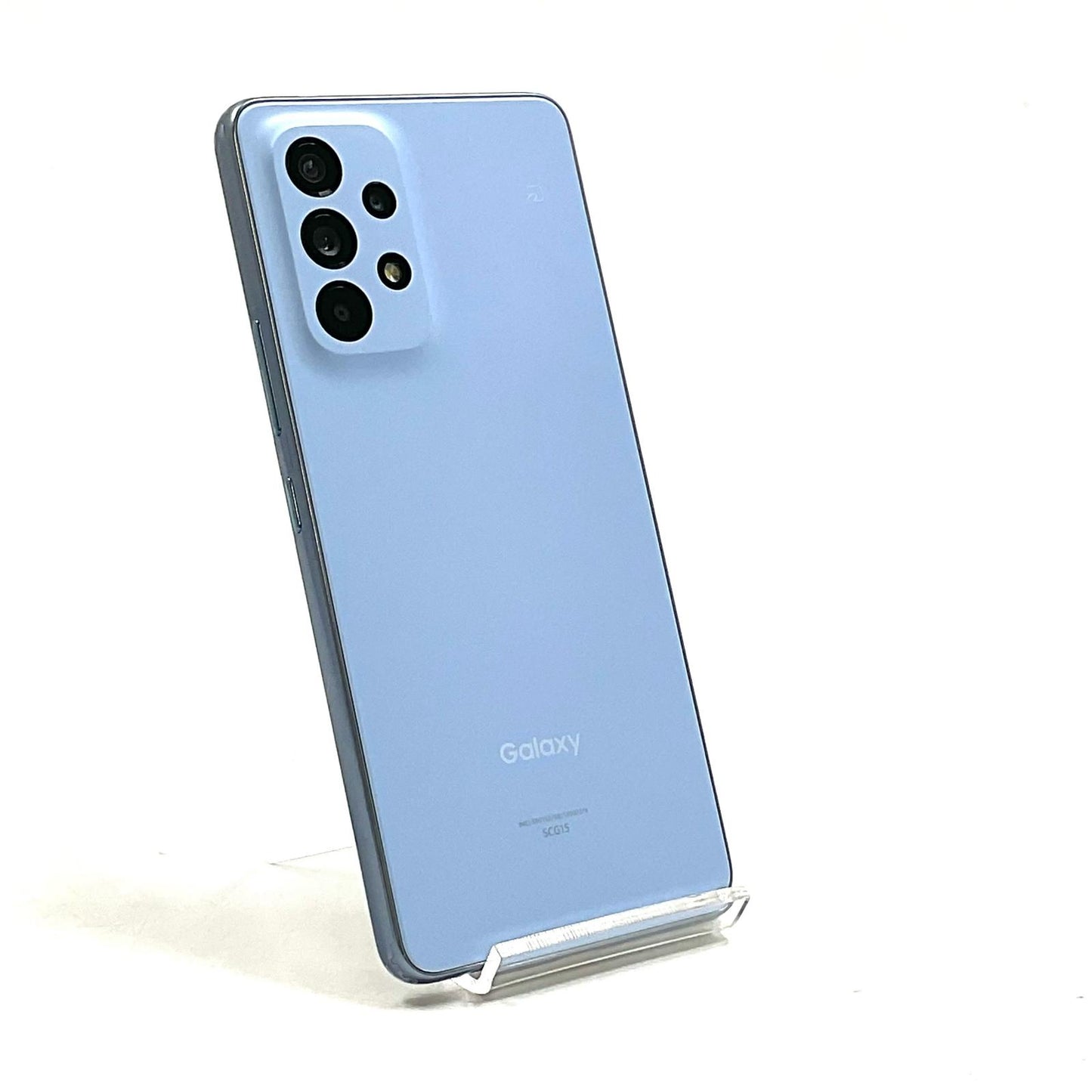【全額返金保証】【最速発送】SAMSUNG Galaxy A53 5G 128GB オーサムブルー au SIMフリー SCG15 白ロム 美品 動作確認済