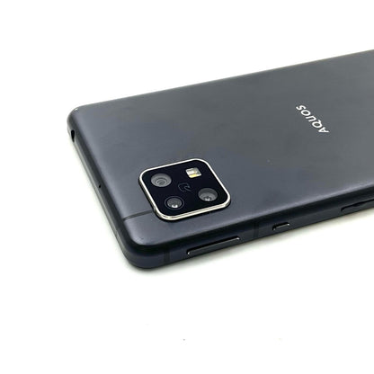 【全額返金保証】【最速発送】SHARP AQUOS sense5G 64GB ブラック au SHG03 白ロム 動作確認済