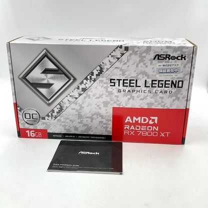 【全額返金保証】【最速発送】ASRock グラフィックボード Radeon RX 7800 XT Steel Legend 16GB OC 超美品 動作確認済