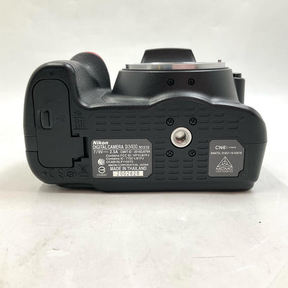 【全額返金保証】【最速発送】Nikon デジタル一眼 D3400 ボディ ブラック ブラック 美品 動作確認済