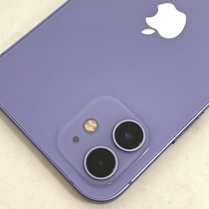 【全額返金保証】【最速発送】Apple iPhone iPhone 12 128GB パープル Softbank SIMフリー 白ロム 動作確認済 78%