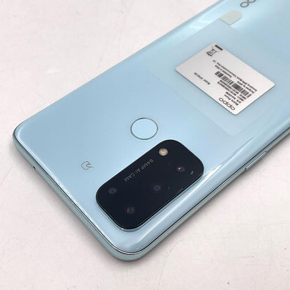 【全額返金保証】【最速発送】OPPO Reno 5A 128GB アイスブルー SIMフリー CPH2199 白ロム 美品 動作確認済