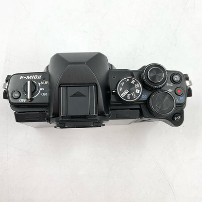 【全額返金保証】【最速発送】OLYMPUS デジタル一眼 OM-D E-M10 Mark II ボディ ブラック 美品 動作確認済