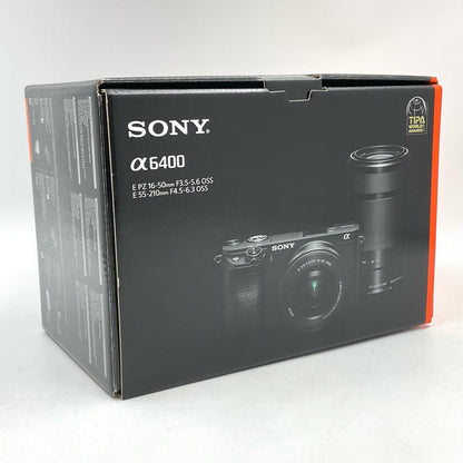 【全額返金保証】【最速発送】Sony デジタル一眼 α6400 ILCE-6400Y ダブルズームレンズキット シルバー 新品未開封 即納OK