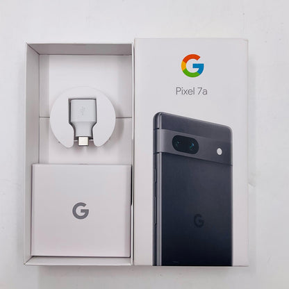 【全額返金保証】【最速発送】Google Pixel 7a 128GB チャコール au SIMフリー G82U8 白ロム 美品 動作確認済