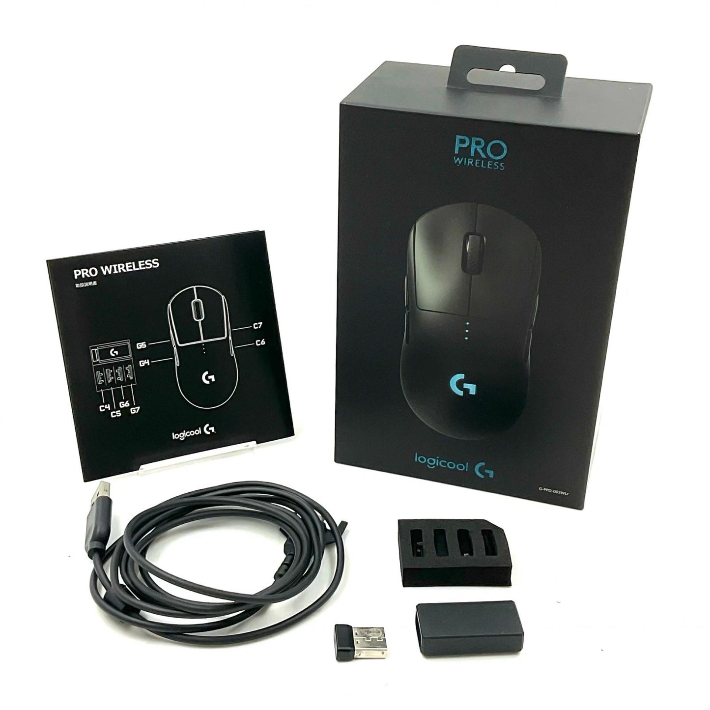 【全額返金保証】【最速発送】Logicool PRO LIGHTSPEED Wireless Gaming Mouse G-PPD-002WLR 美品 動作確認済