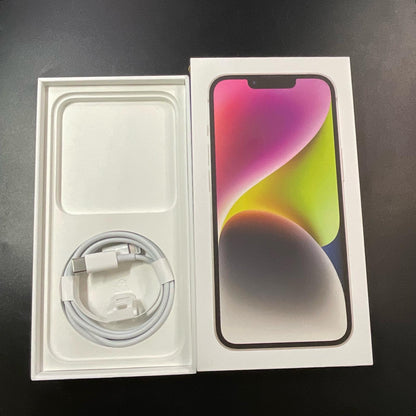 【全額返金保証】【最速発送】Apple iPhone iPhone 14 128GB スターライト Softbank 白ロム 美品 動作確認済 97%
