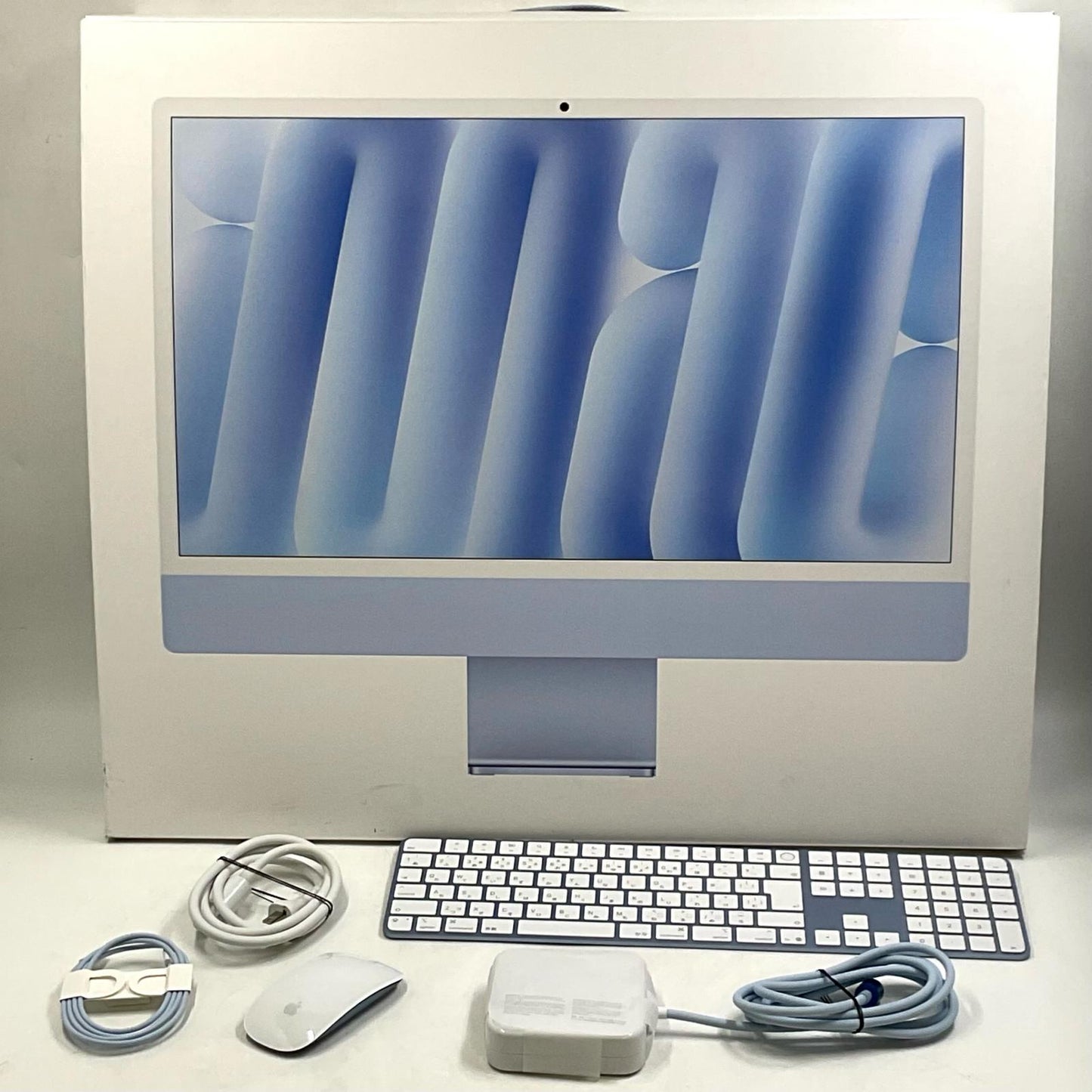 【全額返金保証】【最速発送】Apple iMac 24インチ M4 10コア 16GB SSD 256GB ブルー 超美品 動作確認済