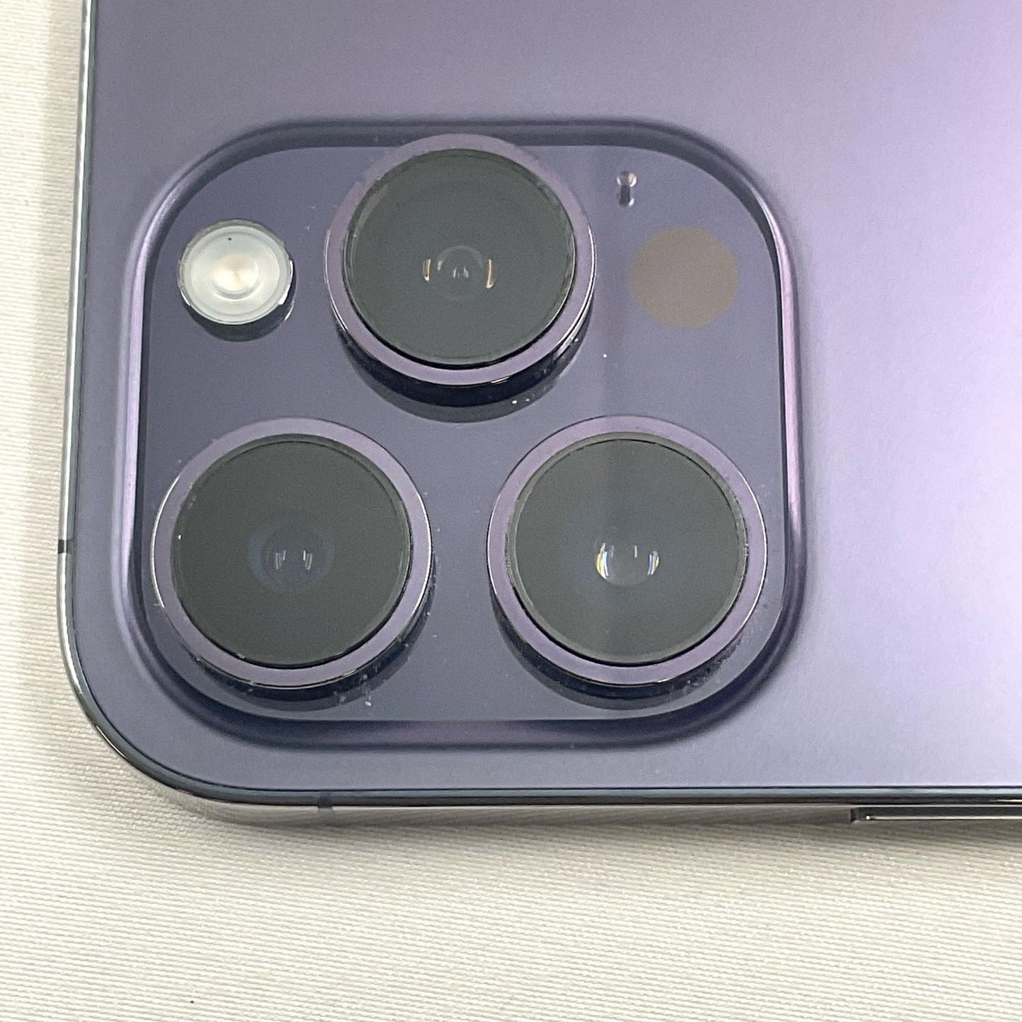 【全額返金保証】【最速発送】Apple iPhone iPhone 14 Pro 128GB ディープパープル au 白ロム 動作確認済 86%
