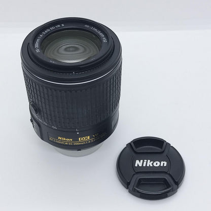 【全額返金保証】【最速発送】Nikon AF-S DX NIKKOR 55-200mm F4-5.6 G II ED VR 動作確認済