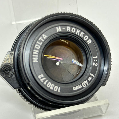 【最速発送】Minolta M-ROKKOR 40mm F2【難有】
