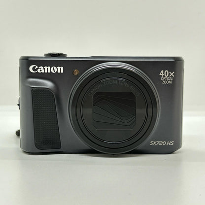 【全額返金保証】【最速発送】Canon コンパクトデジタルカメラ PowerShot SX720 HS ブラック 美品 動作確認済