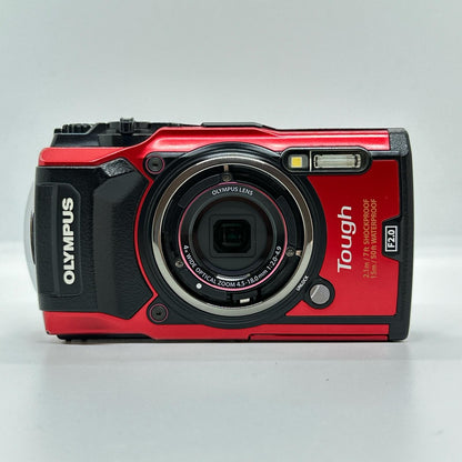 【全額返金保証】【最速発送】OLYMPUS コンパクトデジタルカメラ Tough TG-5 レッド 美品 動作確認済