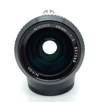 【全額返金保証】【最速発送】Nikon Ai NIKKOR 28mm F2 動作確認済