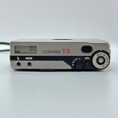 【最速発送】CONTAX T3 チタンシルバー シングルティース 前期型 【難有】