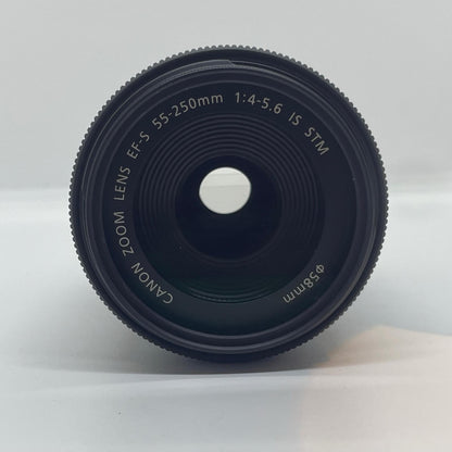 【全額返金保証】【最速発送】Canon EF-S 55-250mm F4-5.6 IS STM 美品 動作確認済