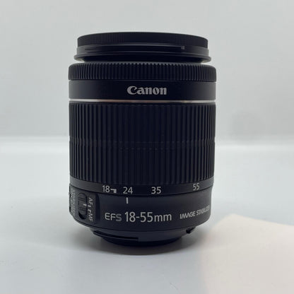 【全額返金保証】【最速発送】Canon EF-S 18-55mm F3.5-5.6 IS STM 美品 動作確認済