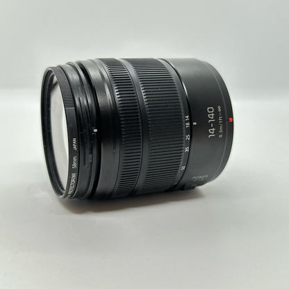 【全額返金保証】【最速発送】Panasonic LUMIX G VARIO 14-140mm/F3.5-5.6 ASPH./POWER O.I.S. H-FS14140 動作確認済