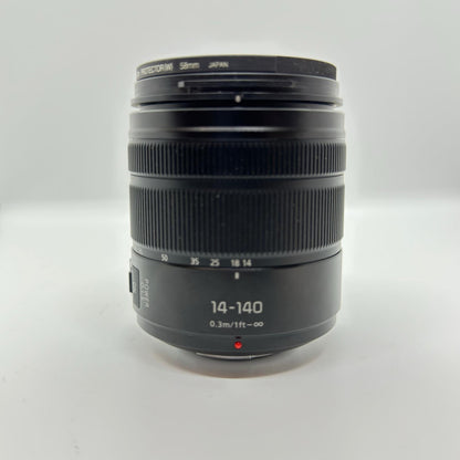 【全額返金保証】【最速発送】Panasonic LUMIX G VARIO 14-140mm/F3.5-5.6 ASPH./POWER O.I.S. H-FS14140 動作確認済