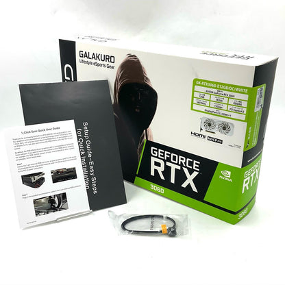 【全額返金保証】【最速発送】GALAX GK-RTX3060-E12GB/OC/WHITE 動作確認済
