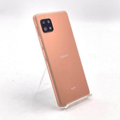 【全額返金保証】【最速発送】SHARP AQUOS sense6s 64GB ライトカッパー au SHG07 白ロム 動作確認済