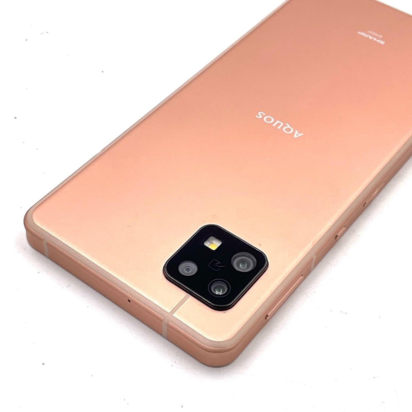 【全額返金保証】【最速発送】SHARP AQUOS sense6s 64GB ライトカッパー au SHG07 白ロム 動作確認済