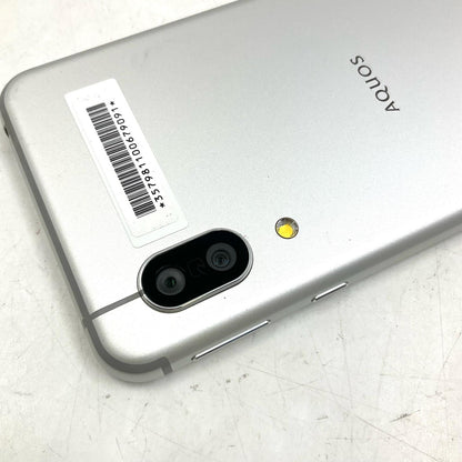 【全額返金保証】【最速発送】SHARP AQUOS sense3 64GB シルバーホワイト au SHV45 白ロム 動作確認済