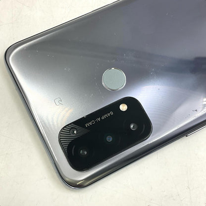 【全額返金保証】【最速発送】OPPO Reno 5A 128GB シルバーブラック SIMフリー CPH2199 白ロム 美品 動作確認済