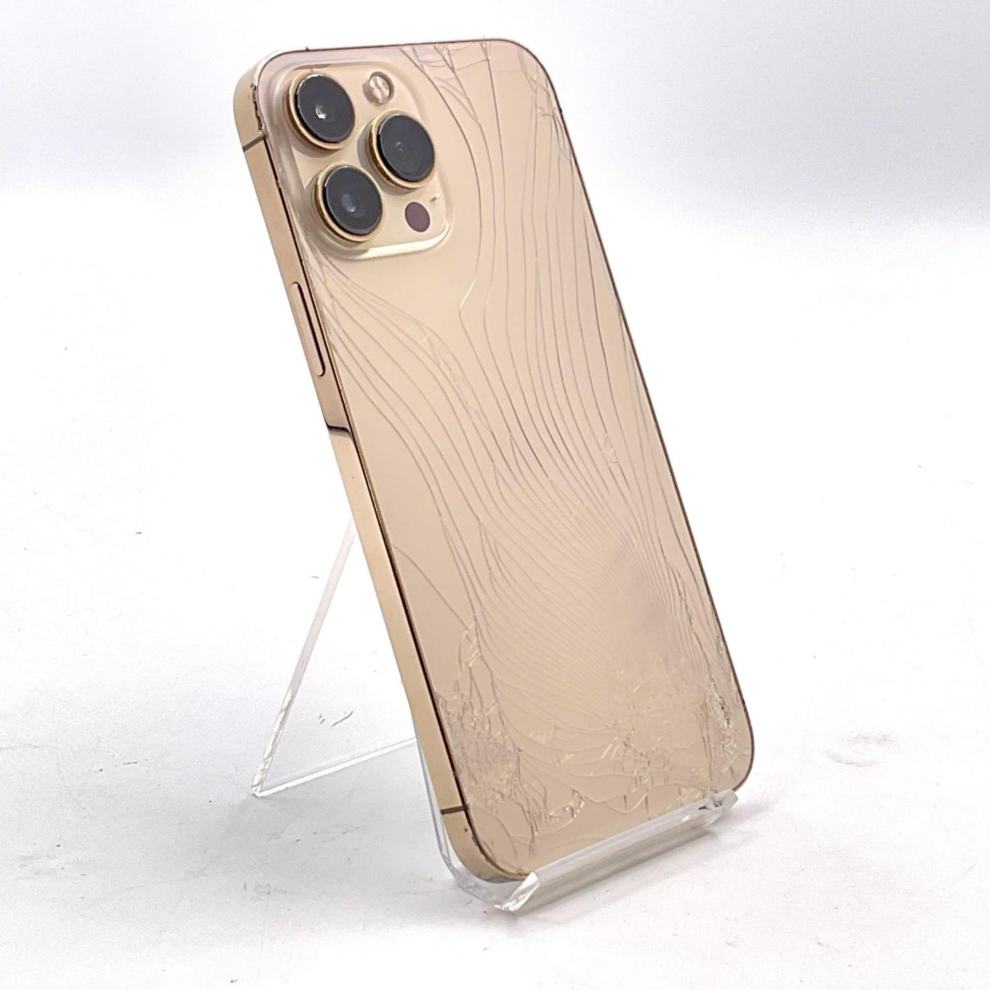 【最速発送】Apple iPhone iPhone 13 Pro Max 256GB ゴールド Softbank SIMフリー 白ロム【難有】 83%