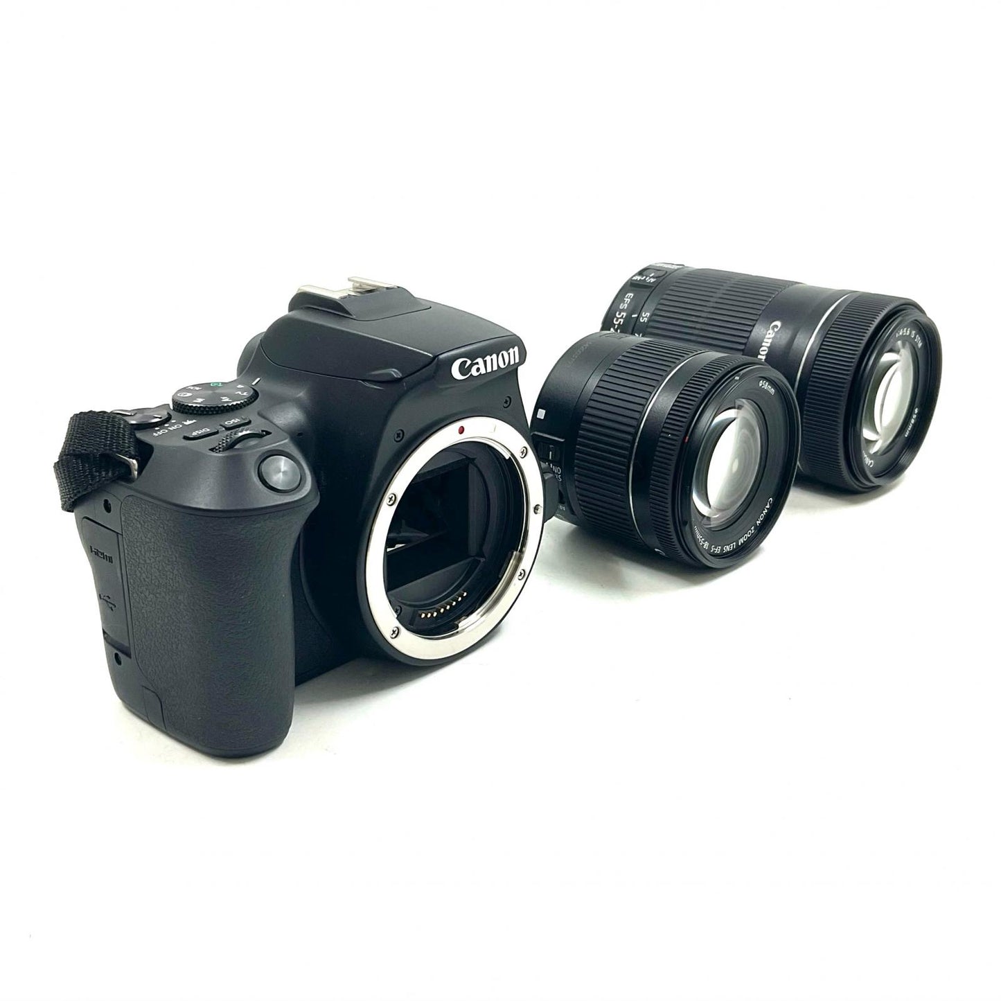 【全額返金保証】【最速発送】Canon デジタル一眼 EOS Kiss X10 ダブルズームキット ブラック 美品 動作確認済