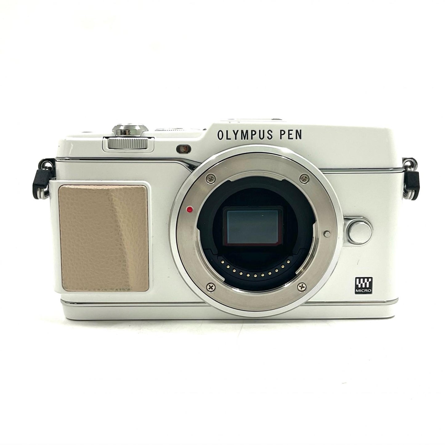 【全額返金保証】【最速発送】OLYMPUS デジタル一眼 PEN E-P5 ボディ ホワイト 動作確認済