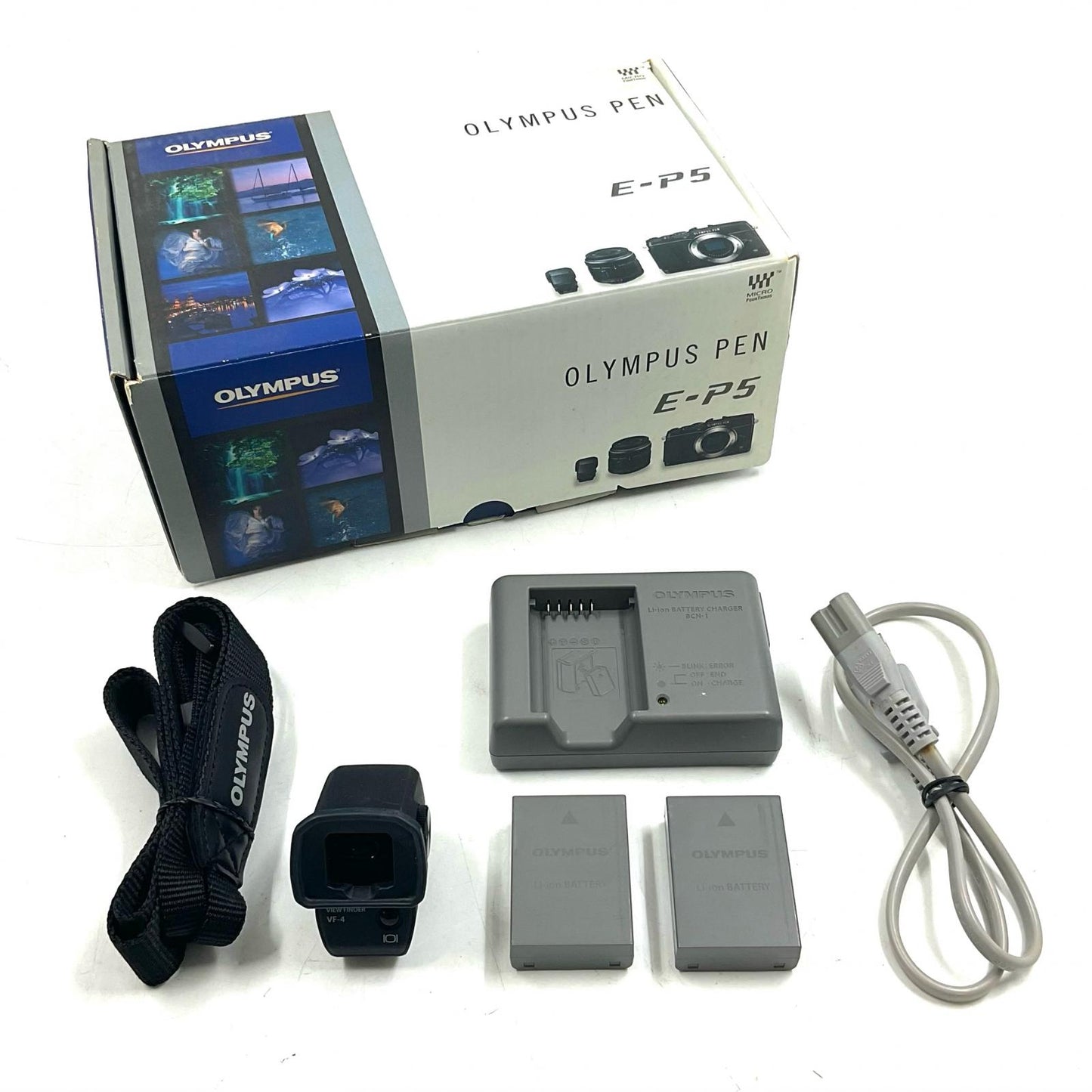【全額返金保証】【最速発送】OLYMPUS デジタル一眼 PEN E-P5 ボディ ホワイト 動作確認済