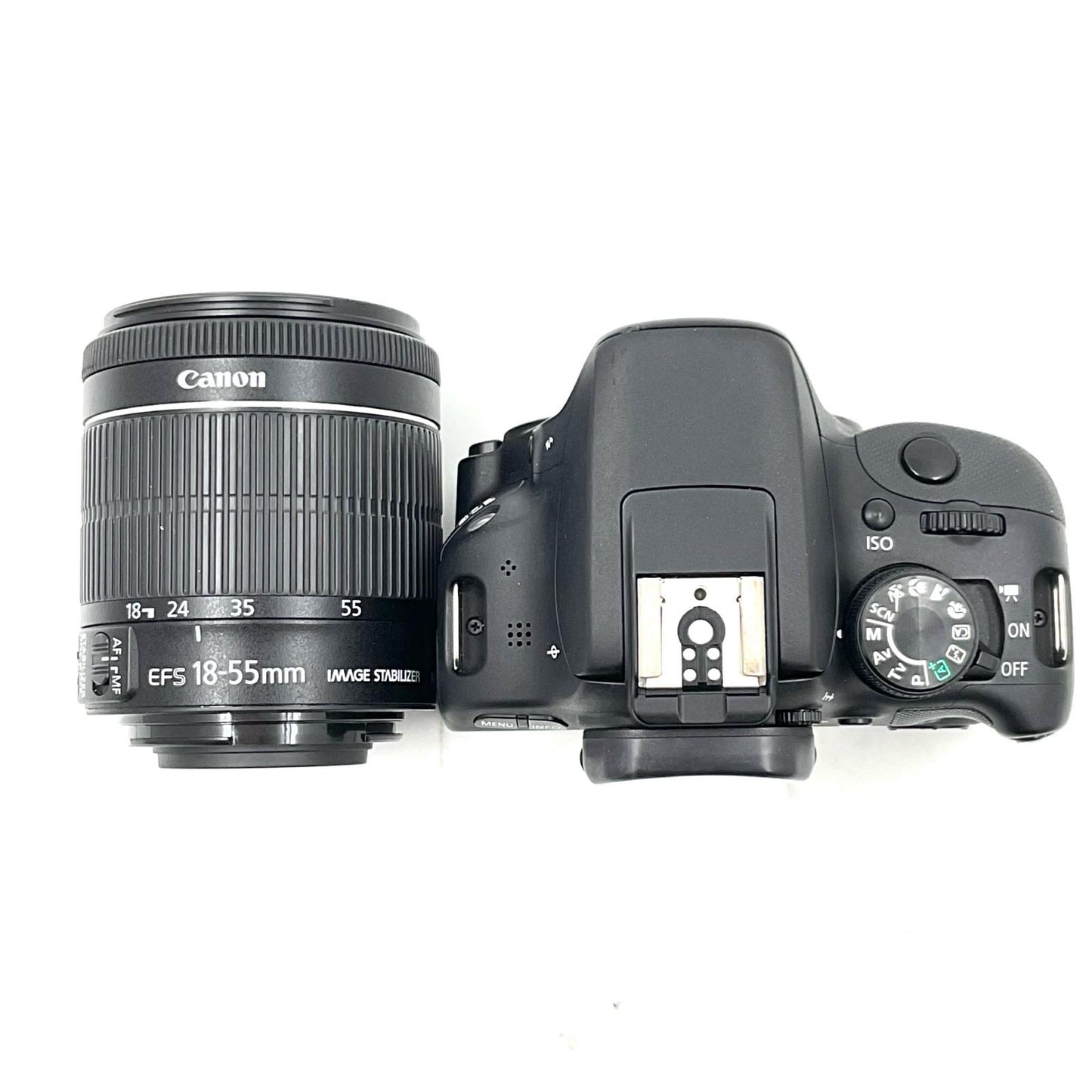 【全額返金保証】【最速発送】Canon デジタル一眼 EOS Kiss X7 EF-S18-55 IS STM レンズキット ブラック 美品 動作確認済
