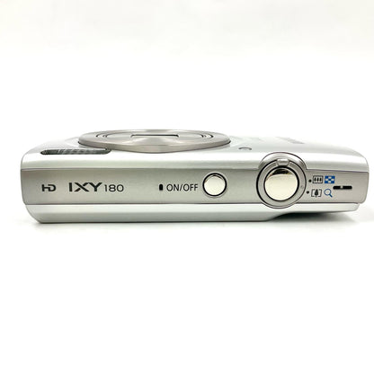 【全額返金保証】【最速発送】Canon コンパクトデジタルカメラ IXY 180 シルバー 美品 動作確認済
