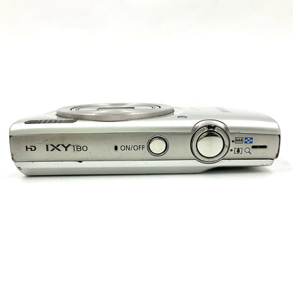 【全額返金保証】【最速発送】Canon コンパクトデジタルカメラ IXY 180 シルバー 動作確認済