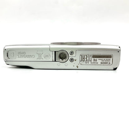 【全額返金保証】【最速発送】Canon コンパクトデジタルカメラ IXY 180 シルバー 動作確認済