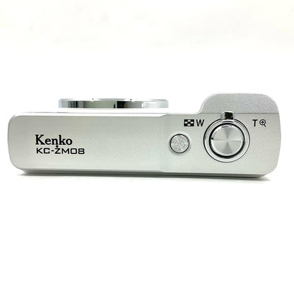 【全額返金保証】【最速発送】Kenko コンパクトデジタルカメラ KC-ZM08 ホワイト 超美品 動作確認済