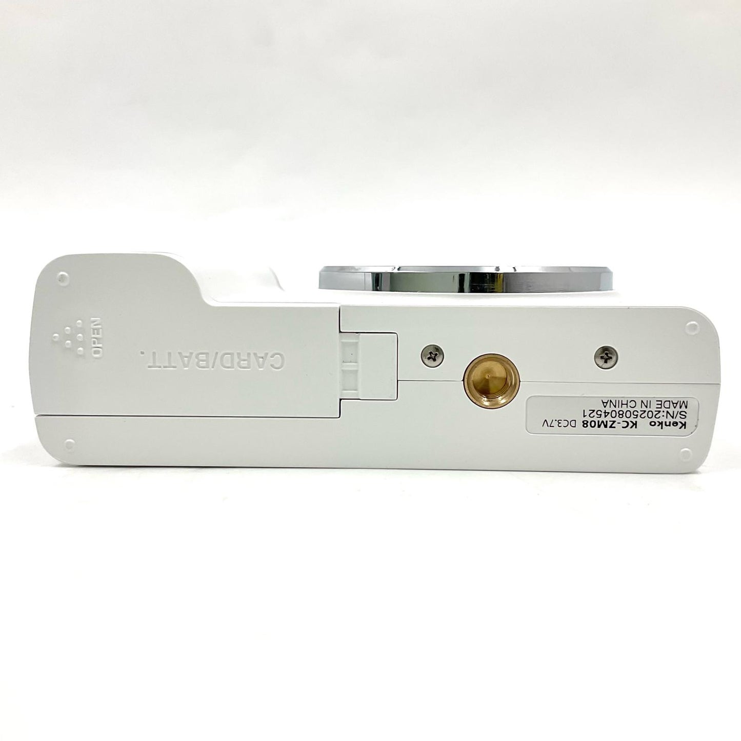 【全額返金保証】【最速発送】Kenko コンパクトデジタルカメラ KC-ZM08 ホワイト 超美品 動作確認済