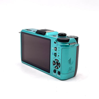 【最速発送】PENTAX デジタル一眼 Q7 ボディ サファイアブルー/ブラウン【難有】