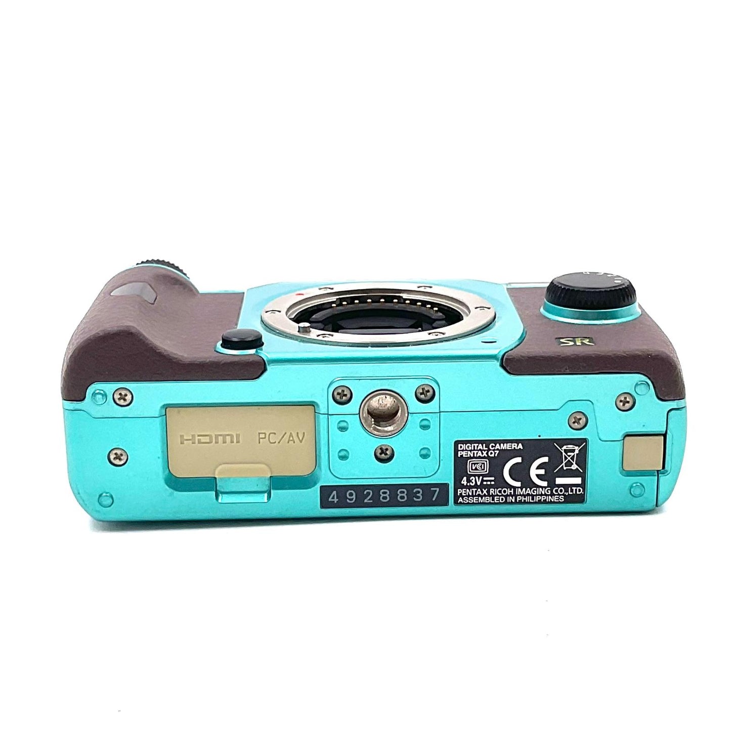 【最速発送】PENTAX デジタル一眼 Q7 ボディ サファイアブルー/ブラウン【難有】