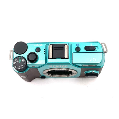 【最速発送】PENTAX デジタル一眼 Q7 ボディ サファイアブルー/ブラウン【難有】