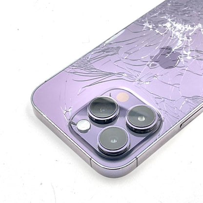 【最速発送】Apple iPhone iPhone 14 Pro 128GB ディープパープル docomo SIMフリー 白ロム【難有】 73%