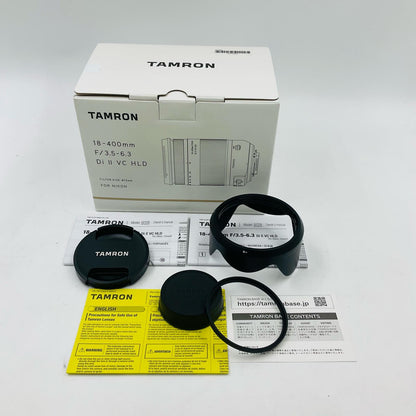 【全額返金保証】【最速発送】TAMRON 18-400mm F/3.5-6.3 Di II VC HLD (Model B028) [ニコン用] 美品 動作確認済