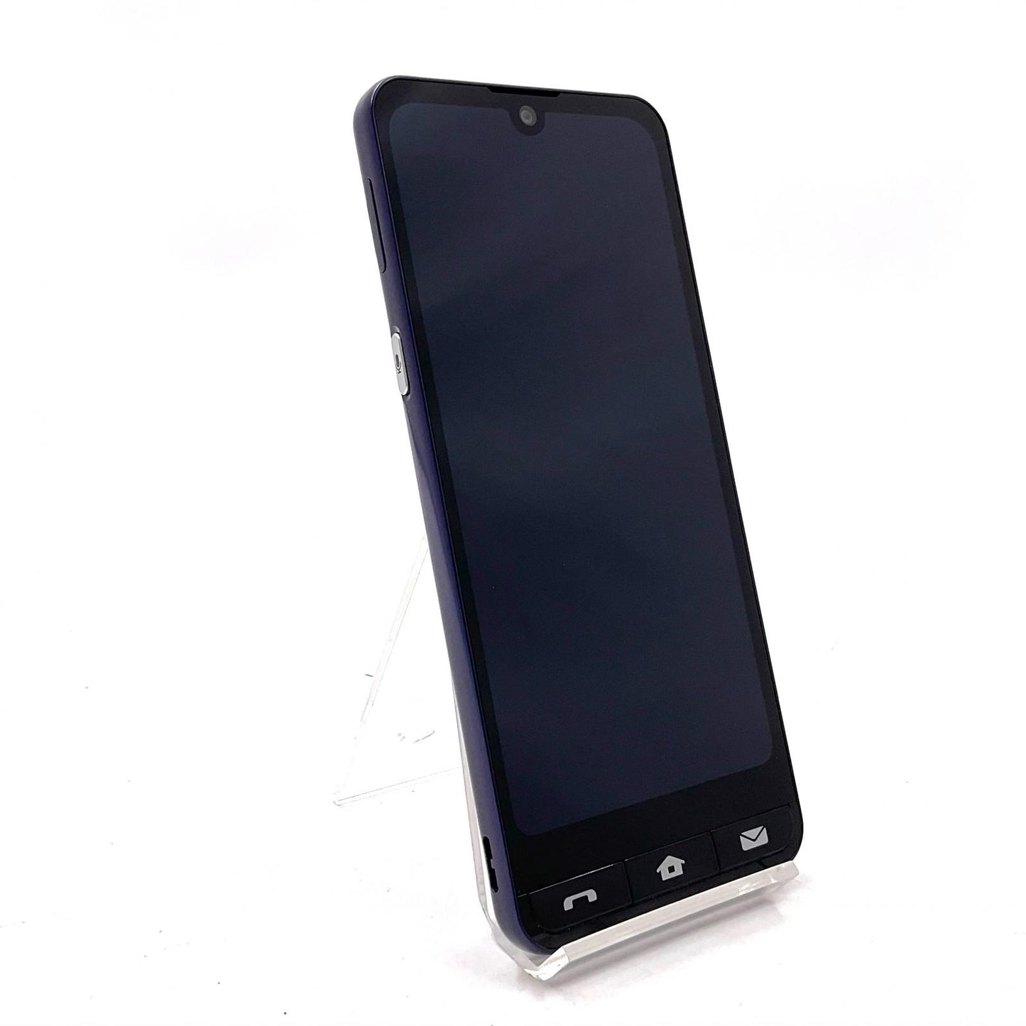 【全額返金保証】【最速発送】SHARP BASIO active 64GB ネイビー au SHG09 白ロム 美品 動作確認済