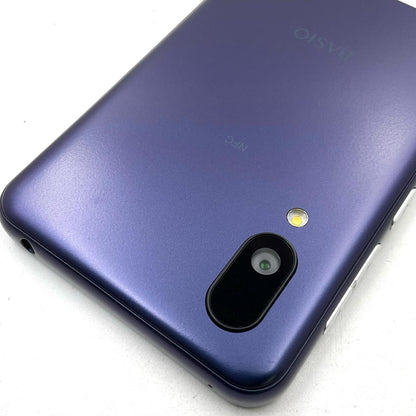 【全額返金保証】【最速発送】SHARP BASIO active 64GB ネイビー au SHG09 白ロム 美品 動作確認済
