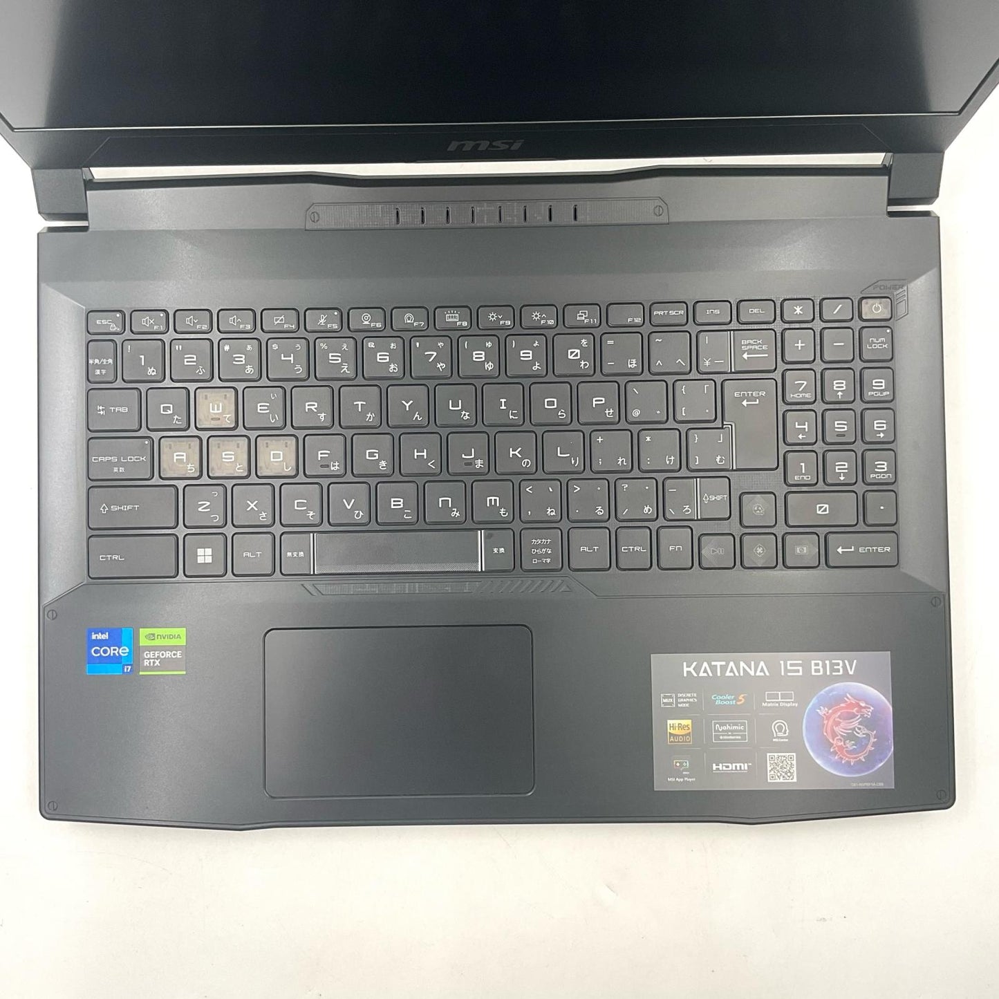 【全額返金保証】【最速発送】MSI ゲーミングノートパソコン Katana-15-B13VFK-0225JP intel Core i7-13620H 32GB M.2 SSD 512GB NVIDIA GeForce RTX 4060 Laptop 88% 美品 動作確認済