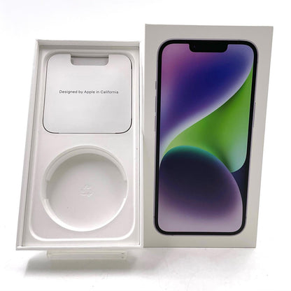 【全額返金保証】【最速発送】Apple iPhone iPhone 14 128GB パープル SIMフリー 白ロム 動作確認済 77%